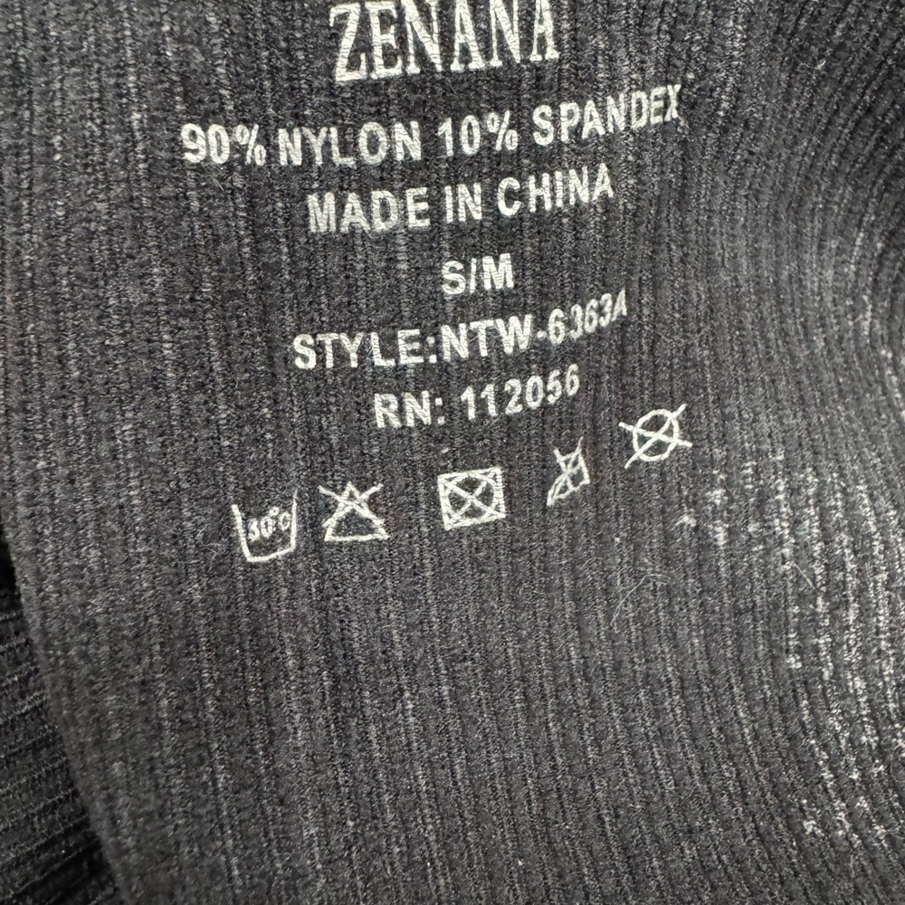Zenana Outfitters Charcoal Ribbed Tank Top - Picture 2 of 2